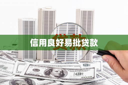 汝南信用良好易批贷款