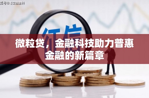 汝南微粒贷，金融科技助力普惠金融的新篇章