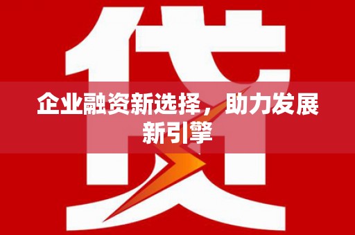汝南企业融资新选择，助力发展新引擎