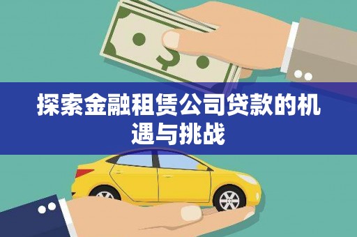 汝南探索金融租赁公司贷款的机遇与挑战