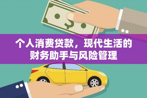 汝南个人消费贷款，现代生活的财务助手与风险管理