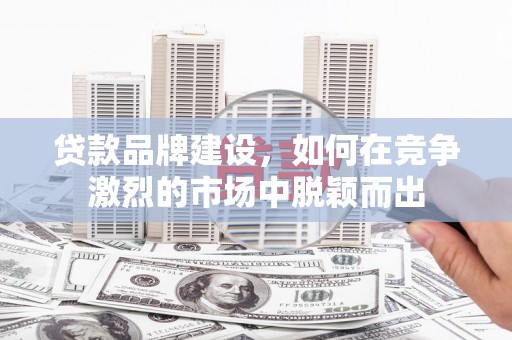 汝南贷款品牌建设，如何在竞争激烈的市场中脱颖而出