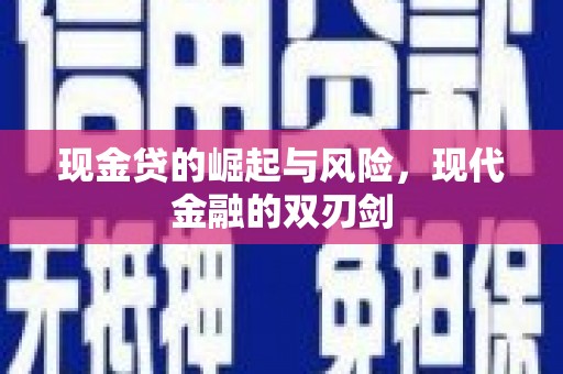 汝南现金贷的崛起与风险，现代金融的双刃剑