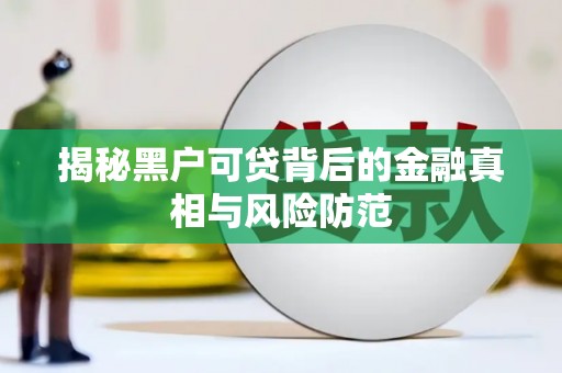 汝南揭秘黑户可贷背后的金融真相与风险防范