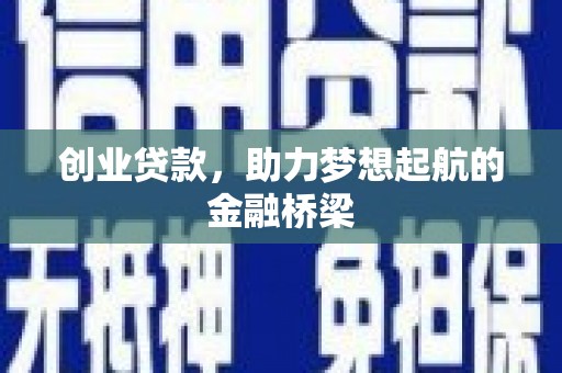 汝南创业贷款，助力梦想起航的金融桥梁