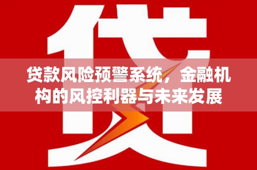 汝南贷款风险预警系统，金融机构的风控利器与未来发展