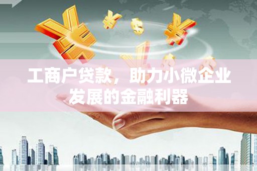 汝南工商户贷款，助力小微企业发展的金融利器