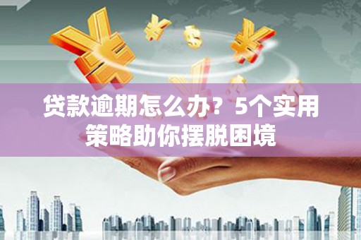 汝南贷款逾期怎么办？5个实用策略助你摆脱困境