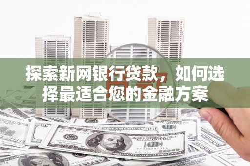 汝南探索新网银行贷款，如何选择最适合您的金融方案