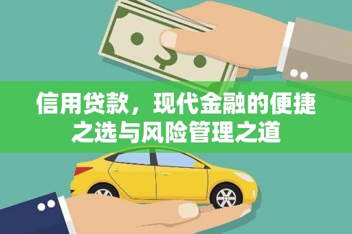 汝南信用贷款，现代金融的便捷之选与风险管理之道