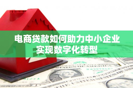 汝南电商贷款如何助力中小企业实现数字化转型