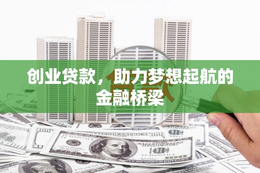 汝南创业贷款，助力梦想起航的金融桥梁