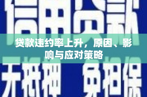 汝南贷款违约率上升，原因、影响与应对策略