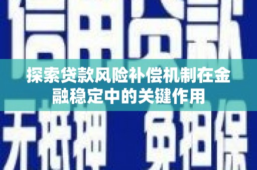 汝南探索贷款风险补偿机制在金融稳定中的关键作用