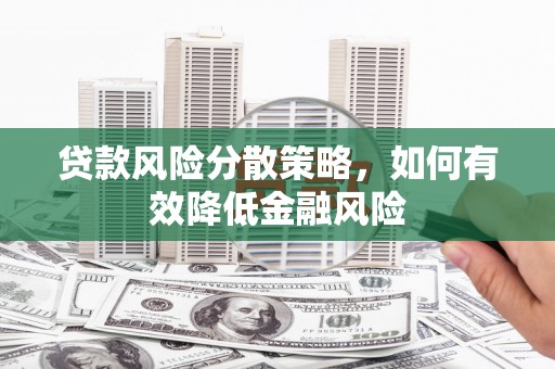 汝南贷款风险分散策略，如何有效降低金融风险