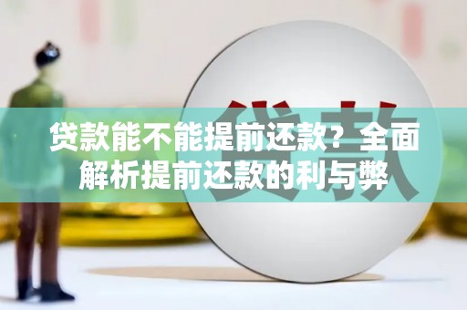 汝南贷款能不能提前还款？全面解析提前还款的利与弊