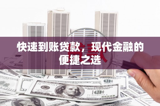 汝南快速到账贷款，现代金融的便捷之选