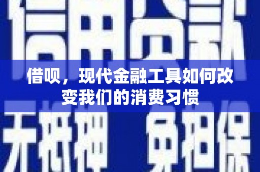 汝南借呗，现代金融工具如何改变我们的消费习惯