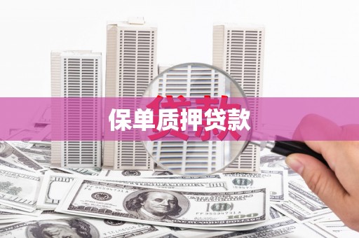 汝南保单质押贷款