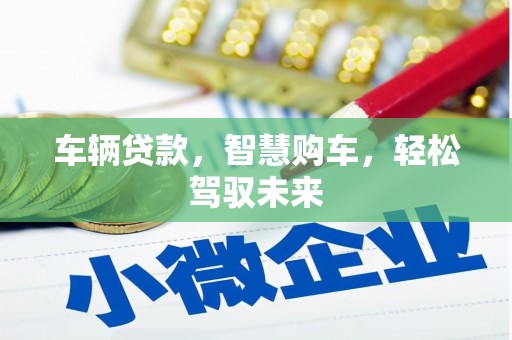 汝南车辆贷款，智慧购车，轻松驾驭未来