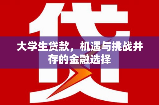 汝南大学生贷款，机遇与挑战并存的金融选择