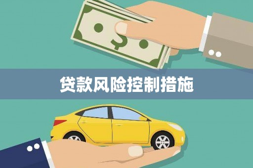 汝南贷款风险控制措施