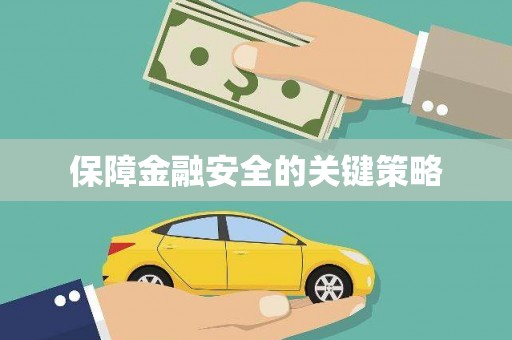 汝南保障金融安全的关键策略