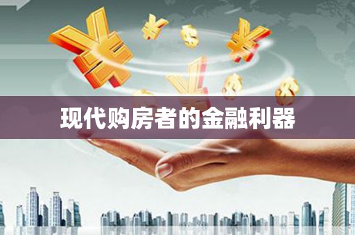 汝南现代购房者的金融利器