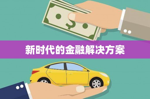 汝南新时代的金融解决方案