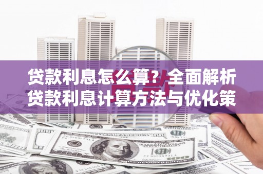 汝南贷款利息怎么算？全面解析贷款利息计算方法与优化策略